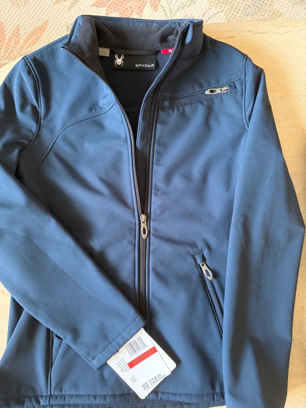 Spyder Women's Touring Softshell Jacket in Navy Blue NWT